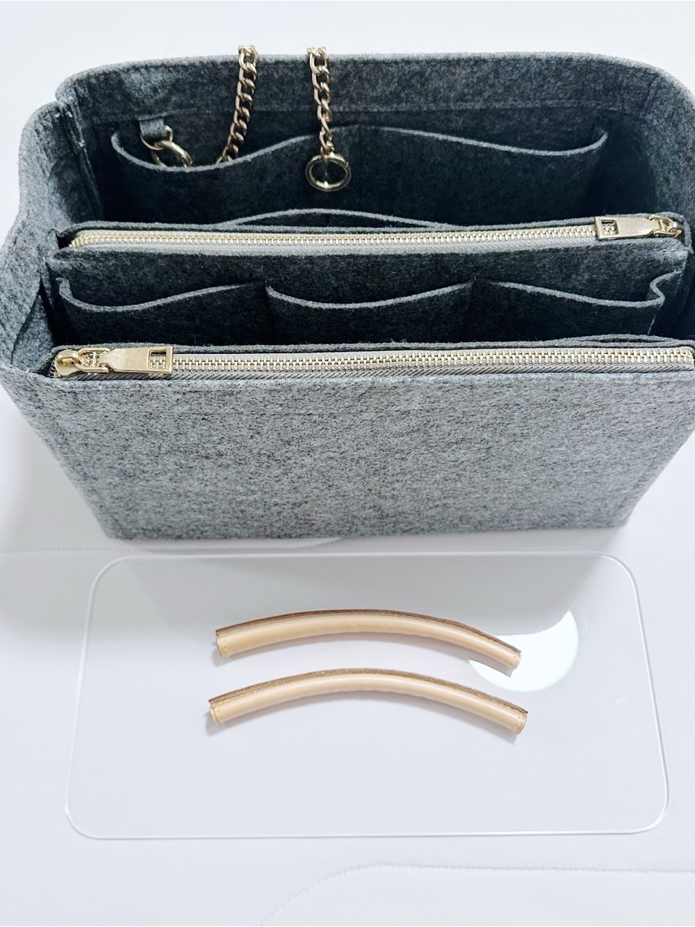 Louis Vuitton Neverfull MM - Felt Insert + Acrylic Base Shaper + Handle Covers